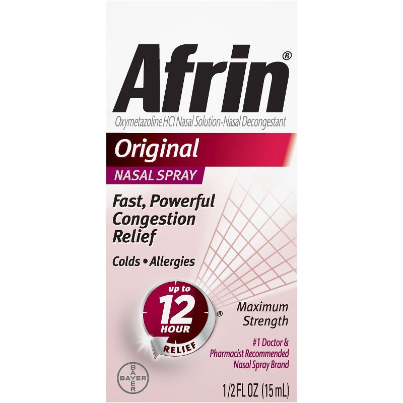 Afrin Original Maximum Strength Nasal Congestion Relief Spray - 0.5 fl oz