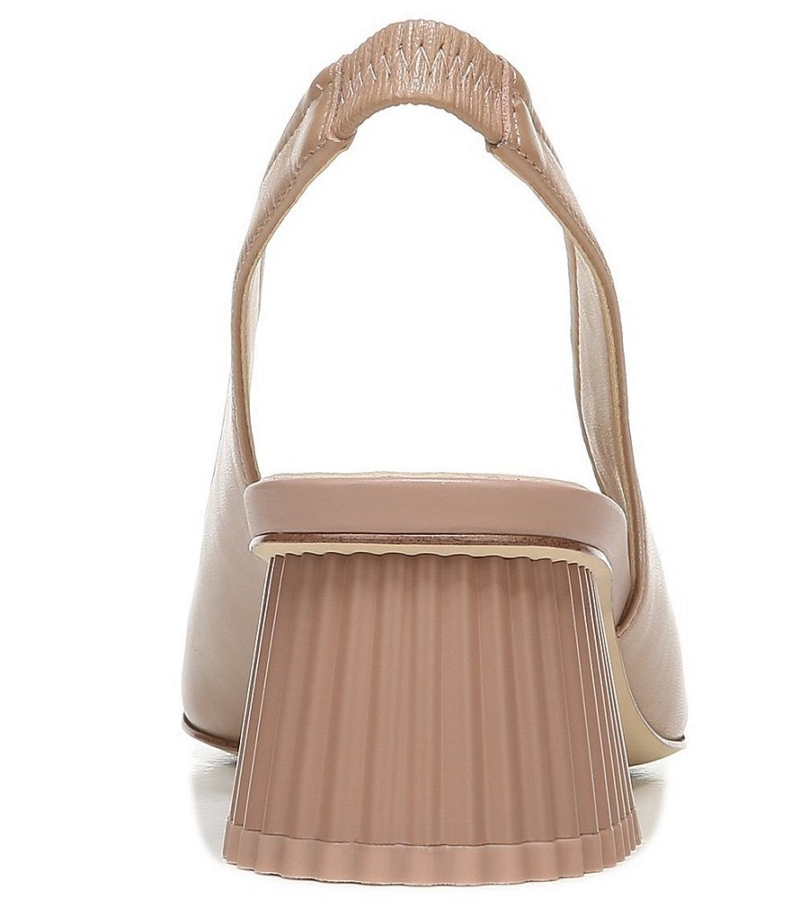 Sam Edelman Toren Leather Sculptural Heel Slingback Pumps