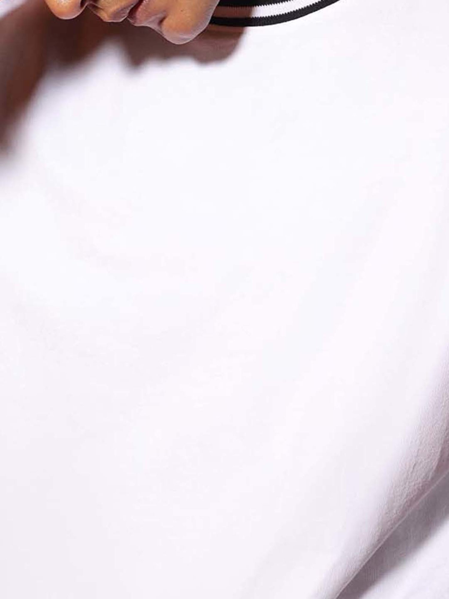 SUBTRACT White Regular Fit Cotton Oversized Crew T-Shirt