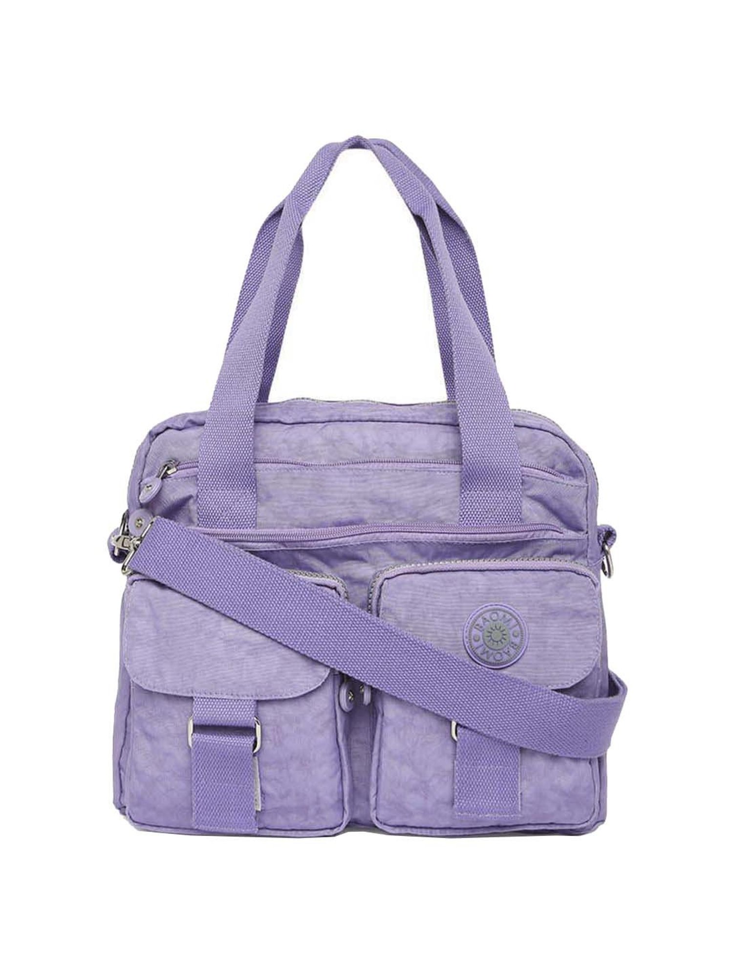 Baomi Purple Solid Medium Handbag