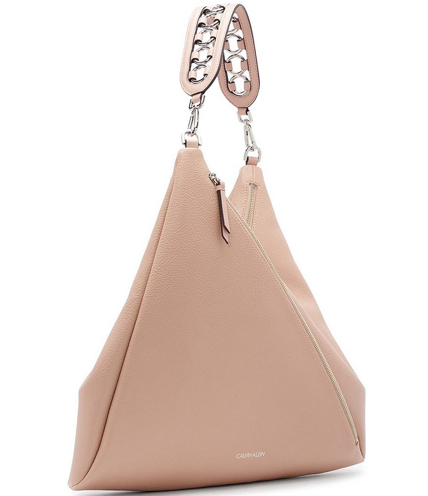 Calvin Klein Ivy Linen Python Hobo Bag