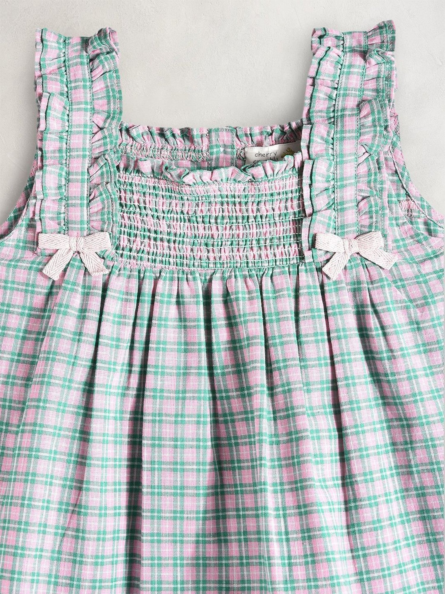 Berrytree Organic Girls Blue Cotton Clouds Print Night Suits