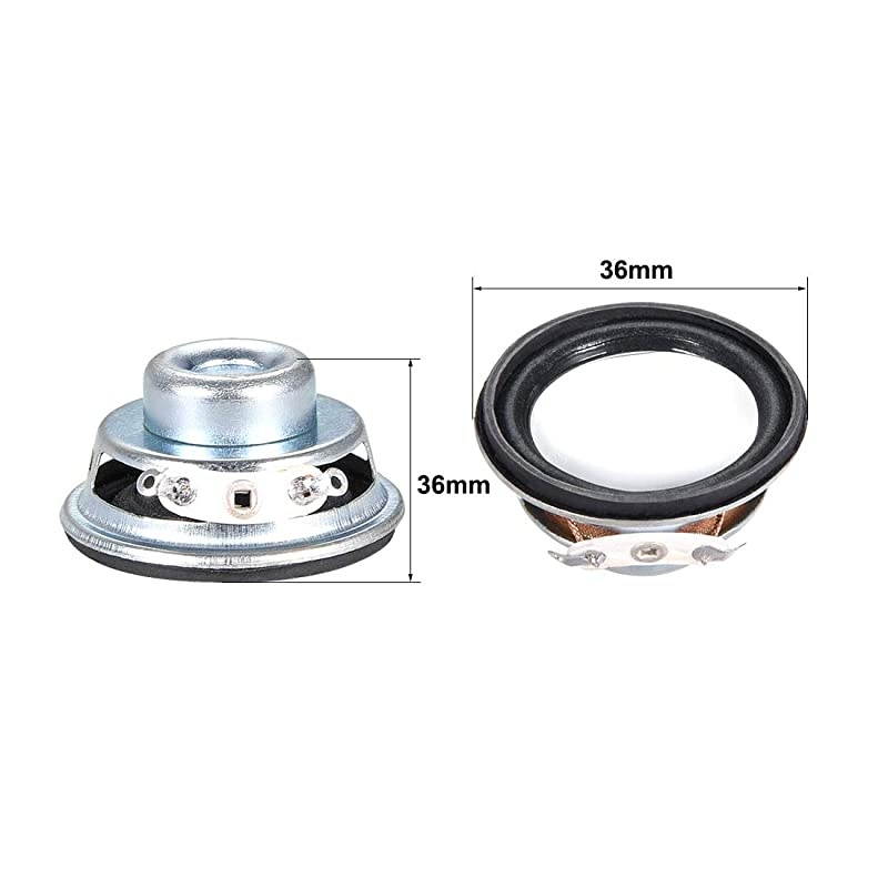 3W 4 Ohm DIY Speaker 36mm Round Shape Replacement Loudspeaker