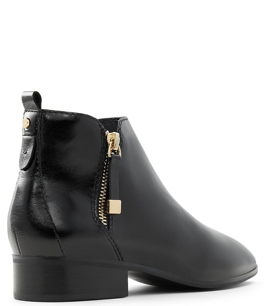 ALDO Kaelleflex Crinkle Leather Square Toe Ankle Booties
