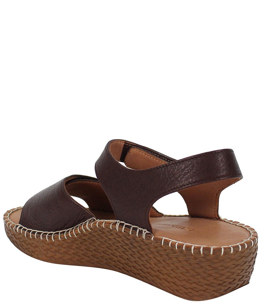 L'Amour Des Pieds Yahya Leather Espadrille Wedge Sandals