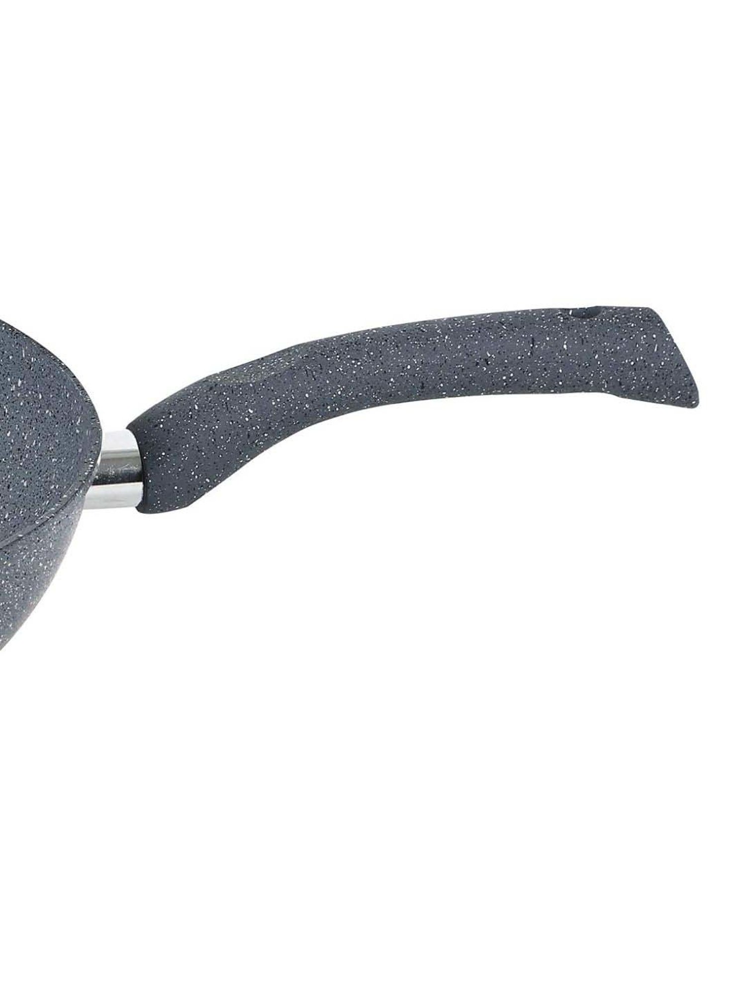 JUDGE Everyday Black Aluminium 20 cm Deep Appachatty With Lid (0.8 L)