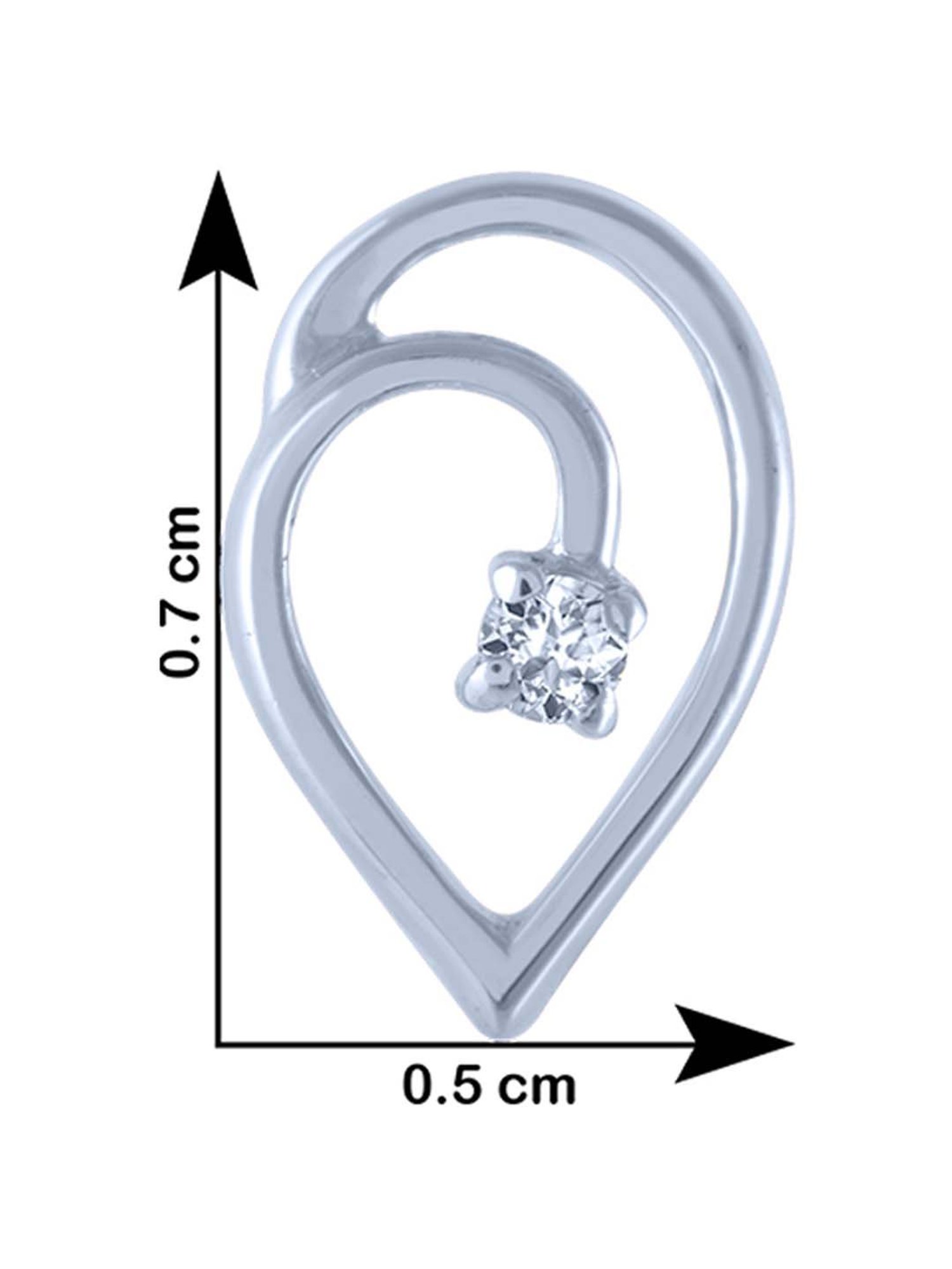 P.C. Chandra Jewellers 14 kt Gold & Diamond Earrings