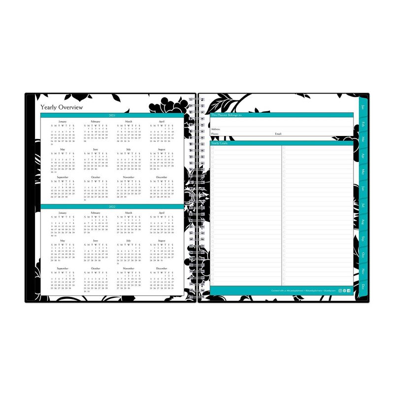 2021 Appointment Book 8.5" x 11" Weekly/Monthly Wirebound Barcelona - Blue Sky