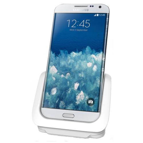 RND Dock for Samsung Galaxy S6 and S6 Edge with USB port (compatible with or without a slim-fit case) (white)
