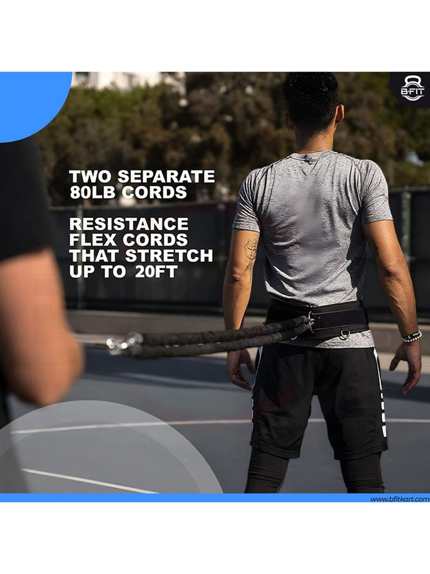 B Fit AB3003 Resistance Bungee Band (Black)