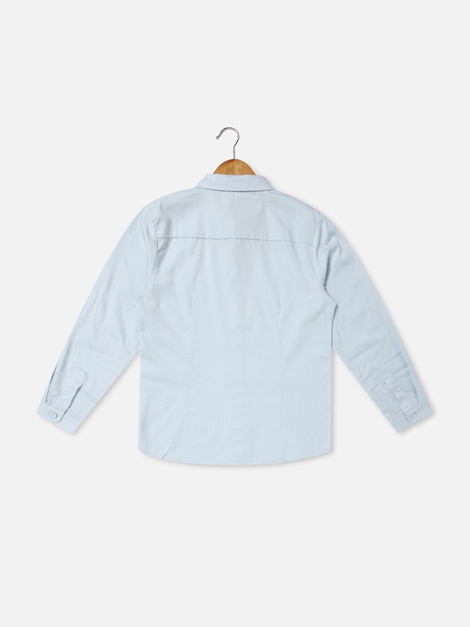 Allen Solly Junior Blue Solid Full Sleeves Shirt