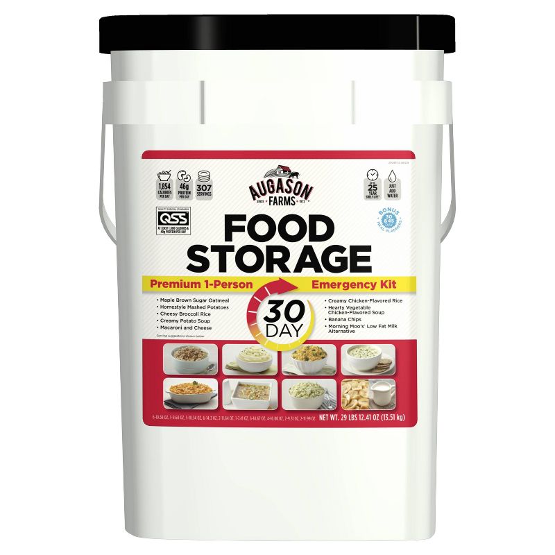 Augason Farms 30-Day Emergency Food Storage Supply - 29lb Pail