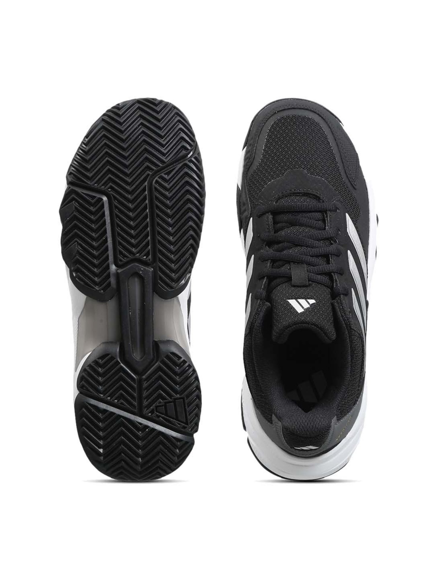 Adidas Women's CourtJam Control 3 Black Tennis Shoes