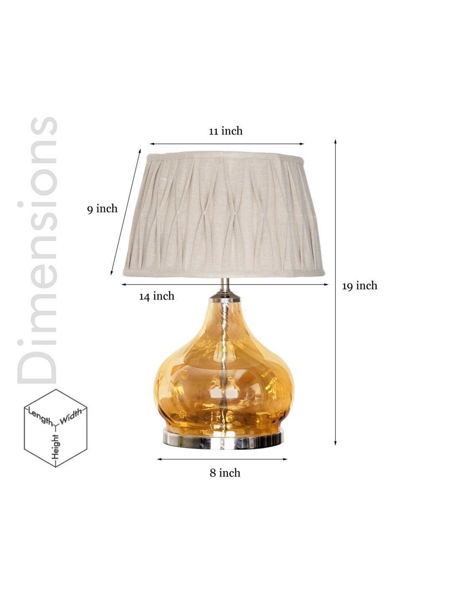 Kapoor E Illuminations Green Study Table Lamp - Set of 1