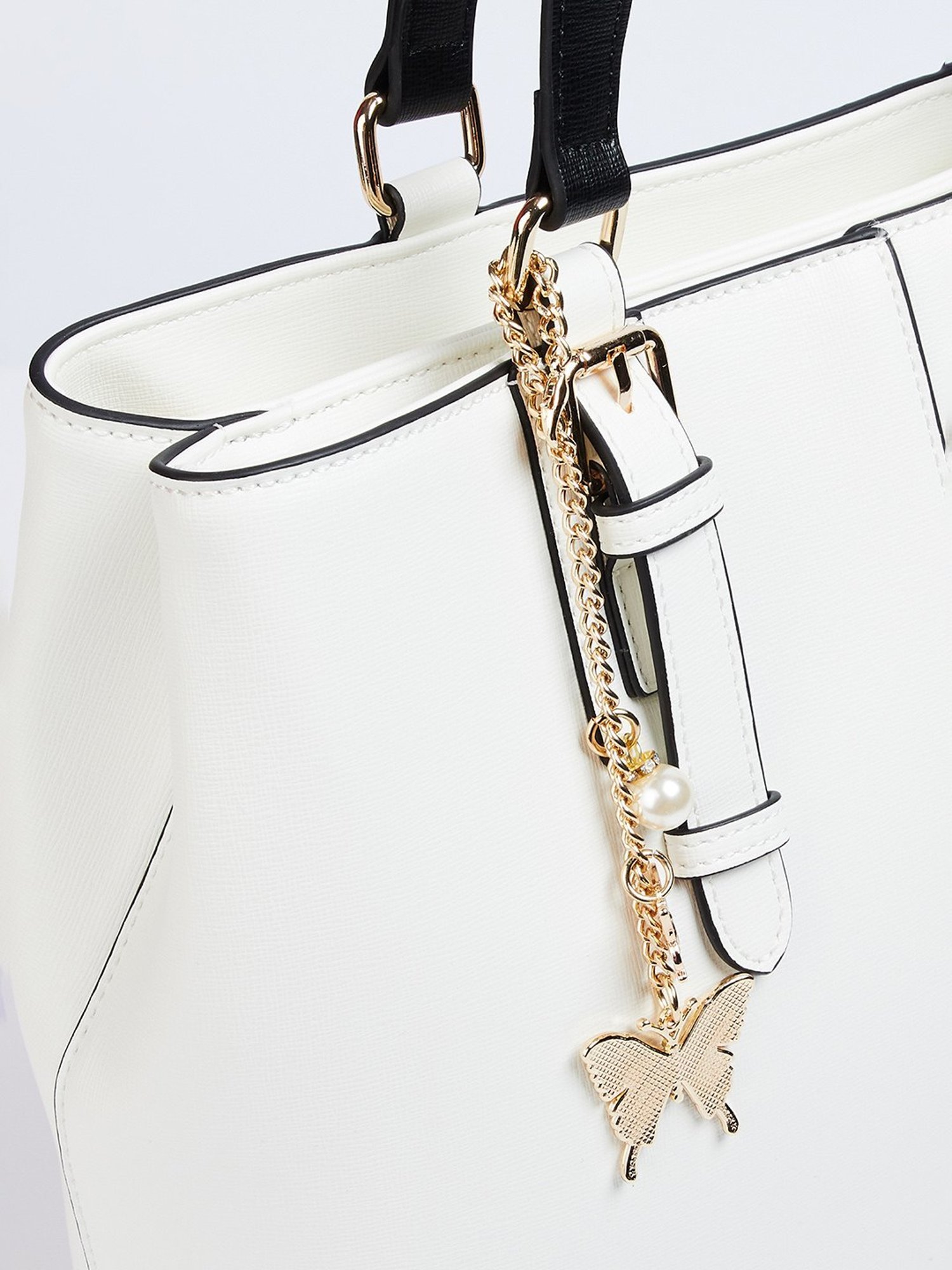 Code by Lifestyle White Solid Shoulder Handbag