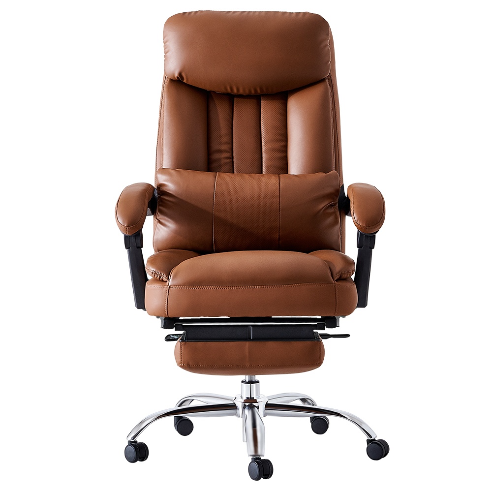 Ergonomic design Exectuive Chair High Back Adjustable Chair - Brown