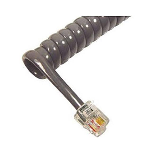 CABLESYS GCHA444012FDG HANDSET CORD 12 FEET Med Grey