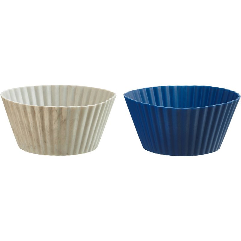 Trudeau 24ct Mini Muffin Cups Blueberry/Marble