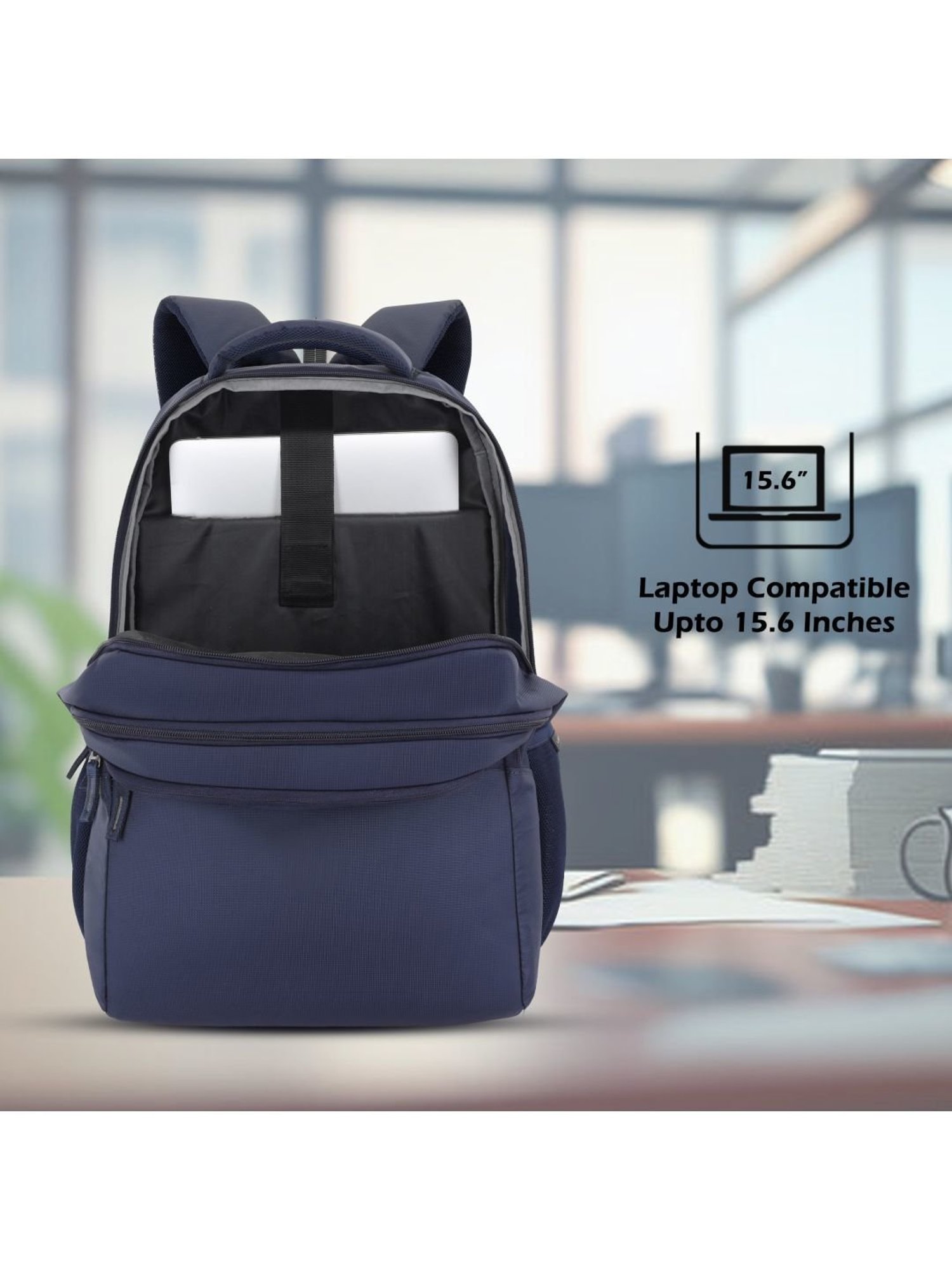 LAVIE SPORT Navy Solid Laptop Backpack
