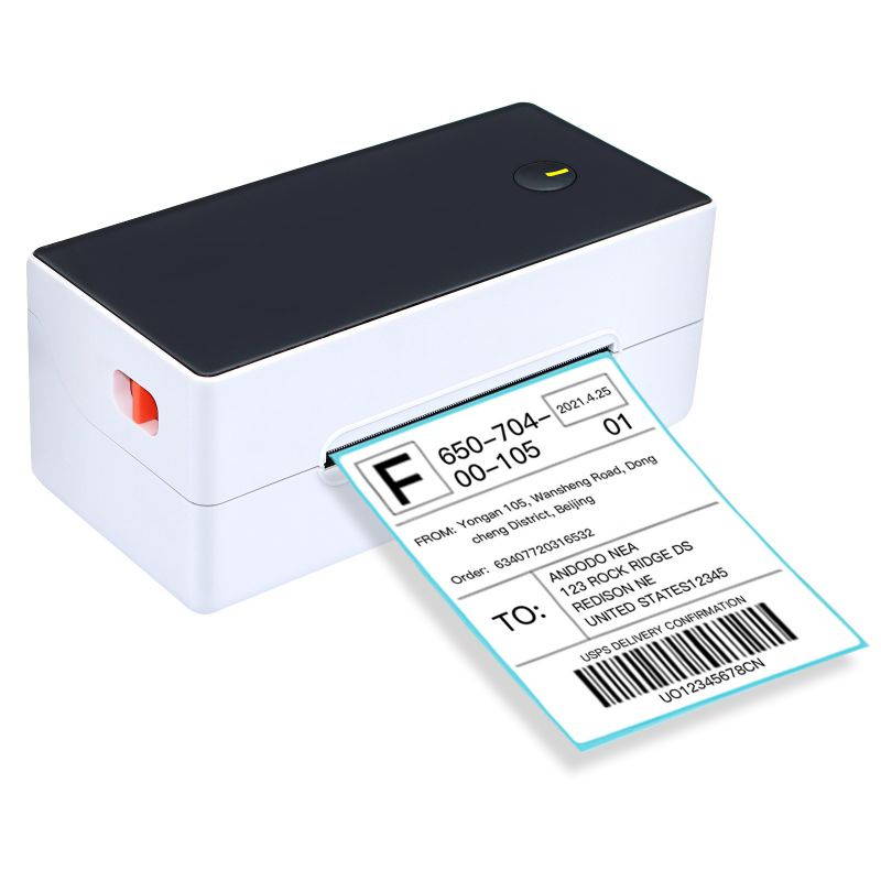 Aibecy Direct Thermal Label Printer Desktop 4x6 Shipping Label Printer USB + BT High Speed Label Maker Sticker 40-120mm Paper Width for Shipping Postage Express Barcodes Mailing Labels Compatible with