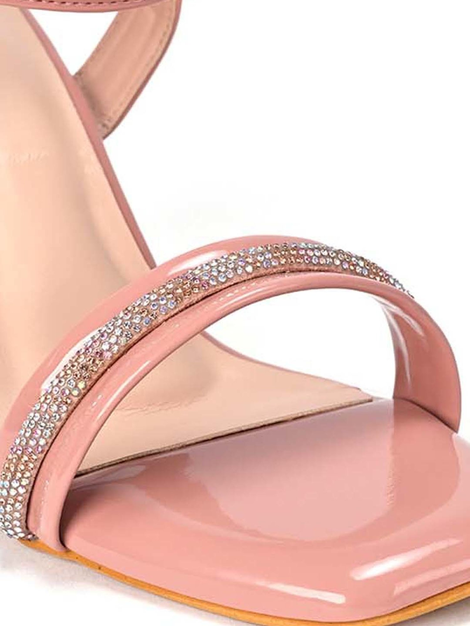 Scentra Women's Peach Ankle Strap Sandals