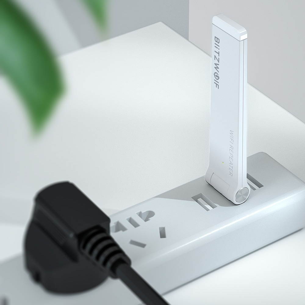 BW-NET4 Wireless Repeater 300Mbps USB Wireless WiFi Repeater Portable WiFi Signal Amplifier Extender White