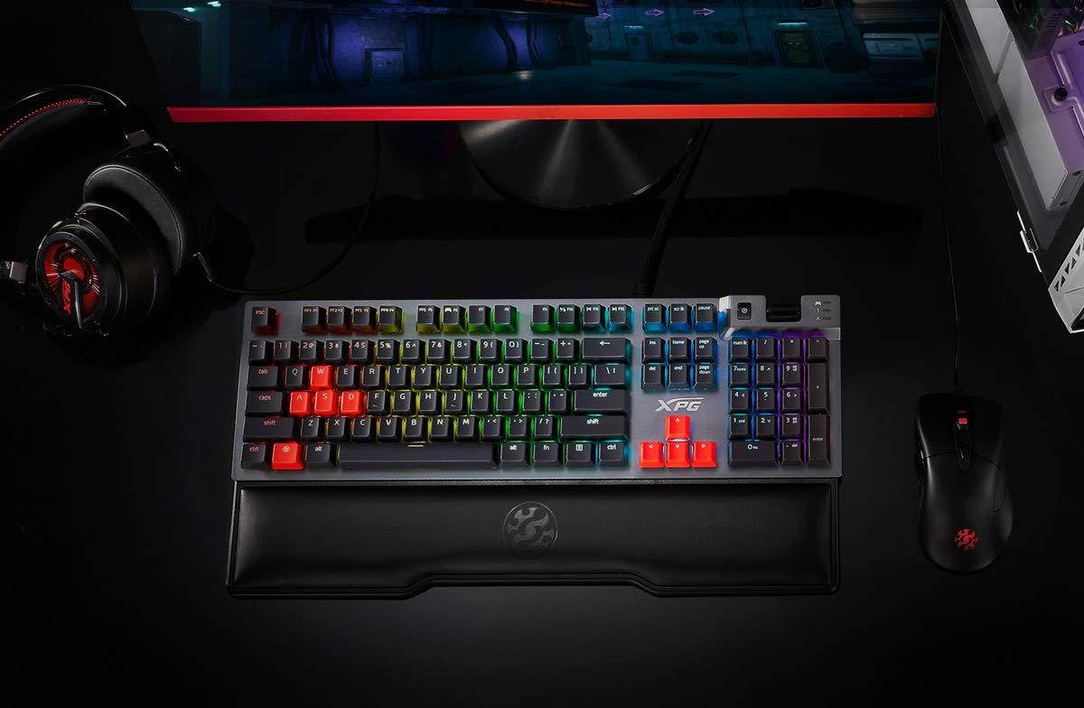 XPG Summoner RGB Gaming Mechanical Keyboard with Cherry Silver Switch and Wrist Rest (SUMMONER4C-BKCWW)