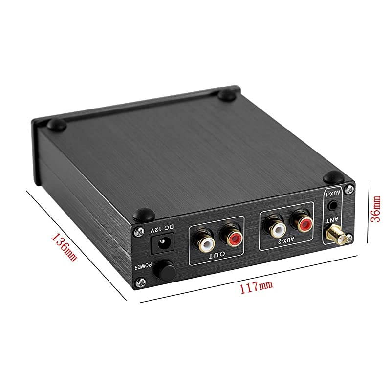 Bluetooth Amplifier in Wall, Home Stereo Audio System, 5 Inches Video Player with Touch Screen, Black, BM207M