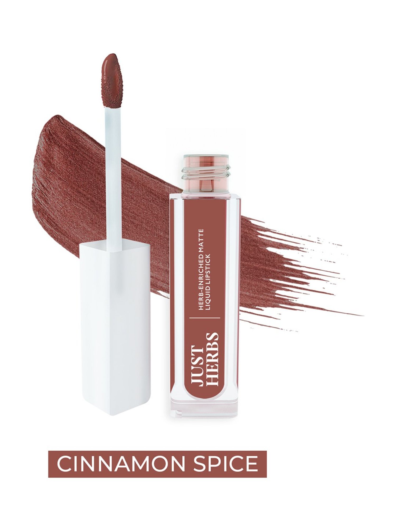 JUST HERBS Herb-Enriched Matte Liquid Lipstick Cinnamon Spice - 2 ml