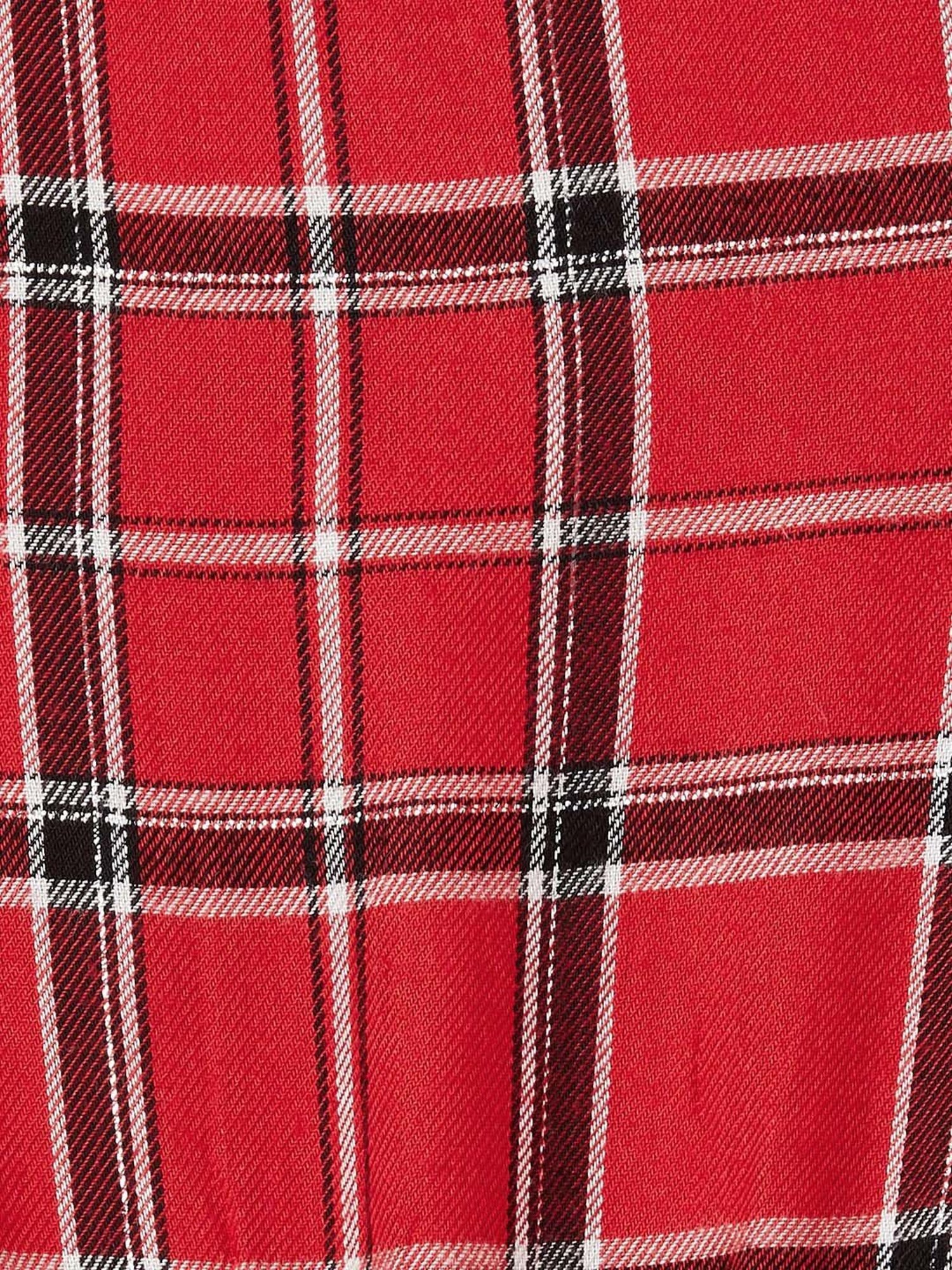 Fame Forever by Lifestyle Kids Red Chequered Full Sleeves Dress