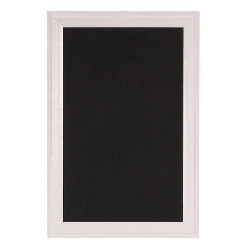 19" x 28" Bosc Framed Magnetic Chalkboard White - DesignOvation
