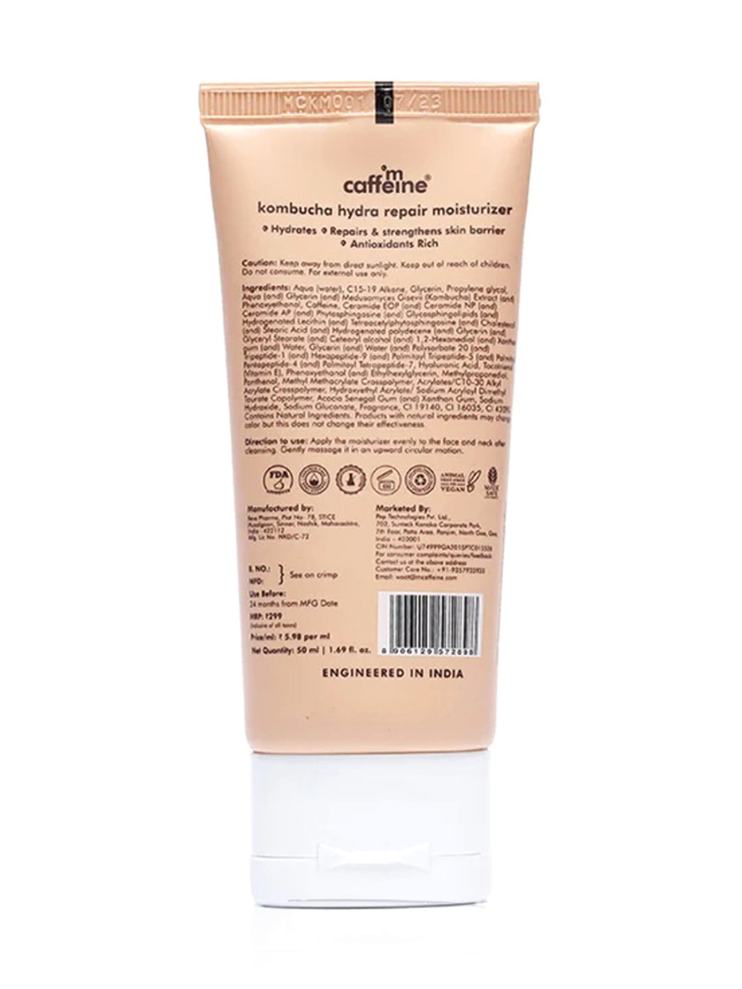 mCaffeine Kombucha Hydra Repair Moisturizer - 50 ml