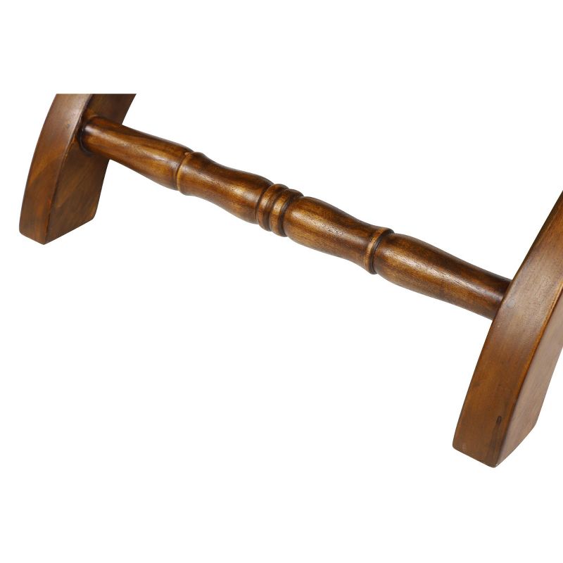 Faux Leather Accent Chair and Ottoman Charcoal Gray - EveryRoom