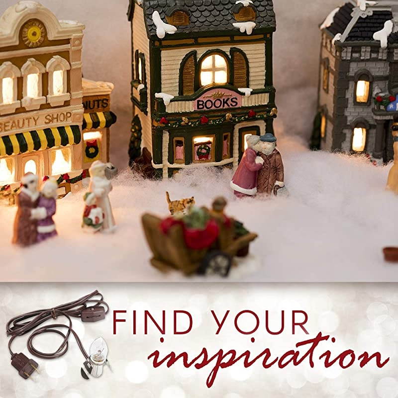 Accessory Cord with One Bulb Light 6 Cord Brown Single Bulb Replacement Cord with OnOff Switch Plugs into Electrical Outlets Perfect Craft and Holiday Blow Mold Light