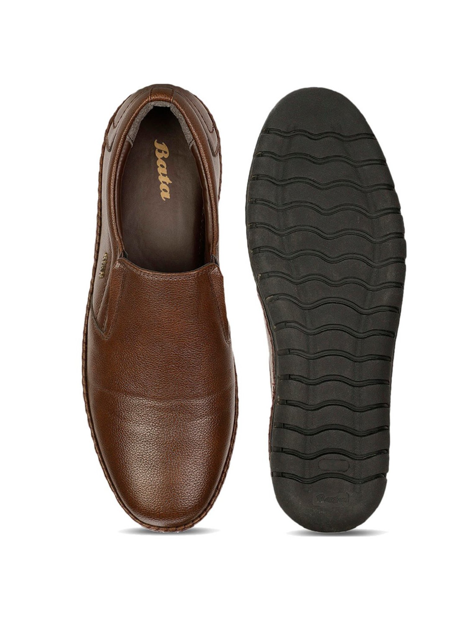 Bata Men's Brown Formal Loafers