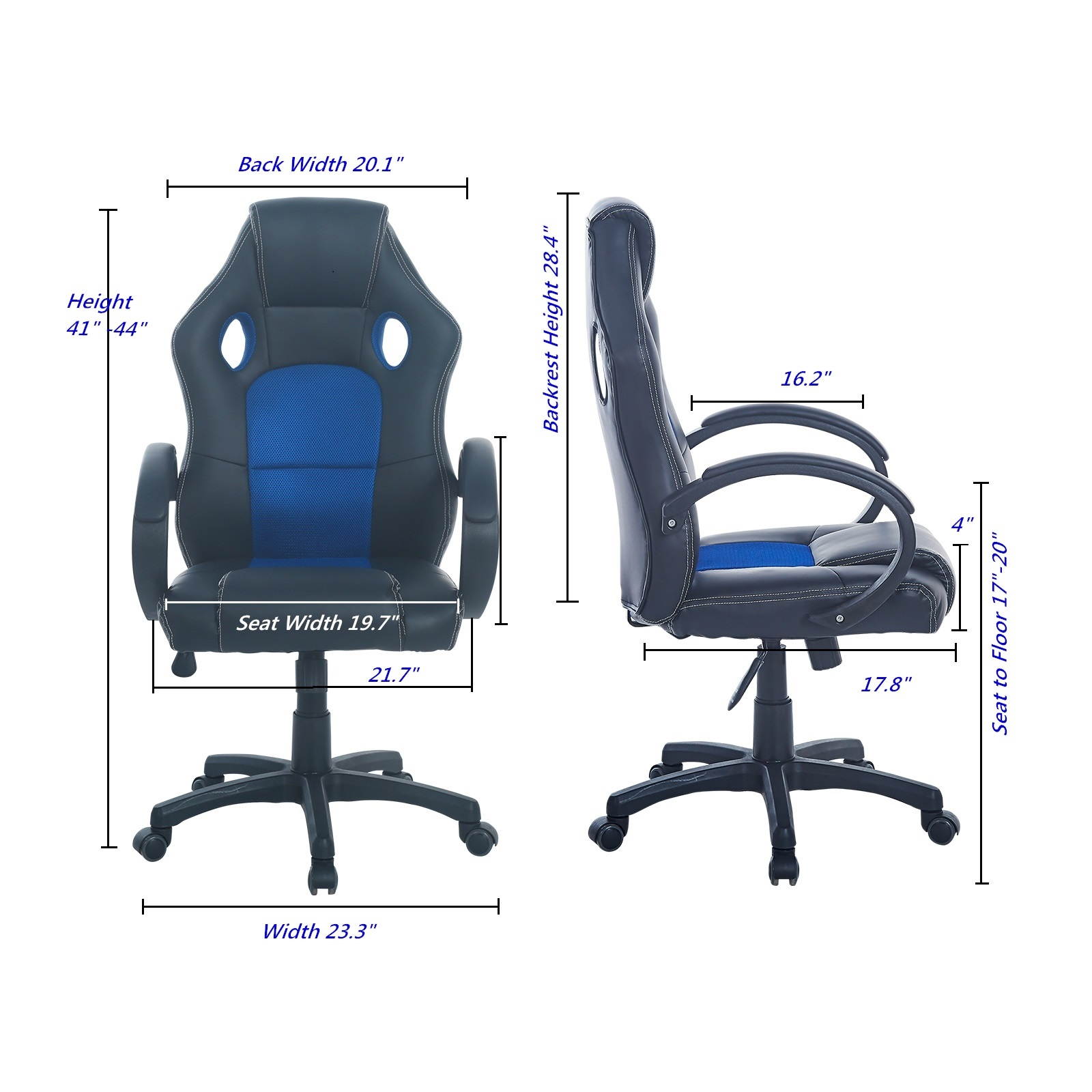 Modern Gaming Chair for Kids Boys Girls Teens High Back Ergonomic Swivel Racing Computer Chair, Height Adjustable,Office Chair PC Gaming Chair Cheap Desk Chair Ergonomic PU Leather Executive Computer