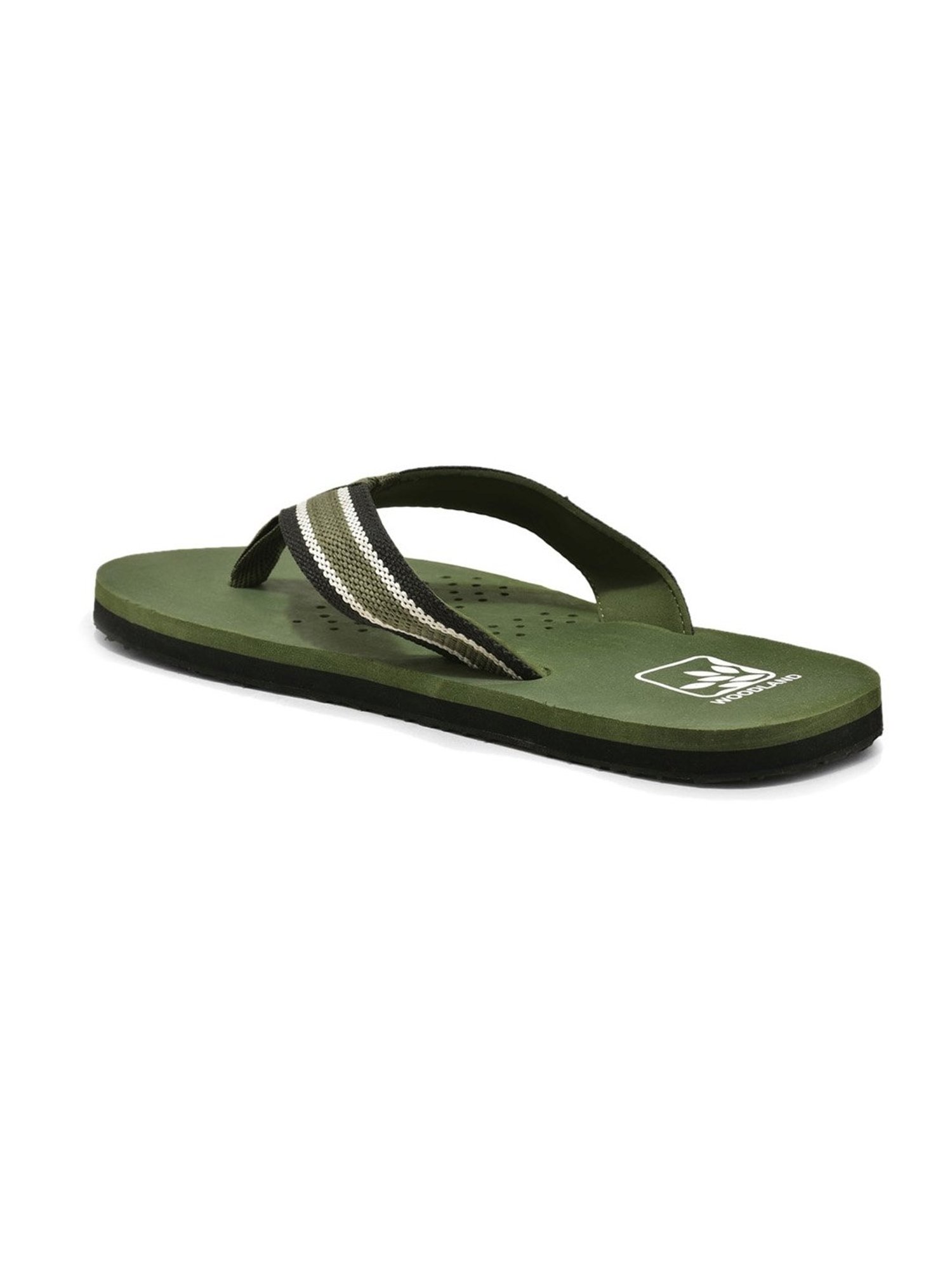 Woodland Men's Olive Flip Flops