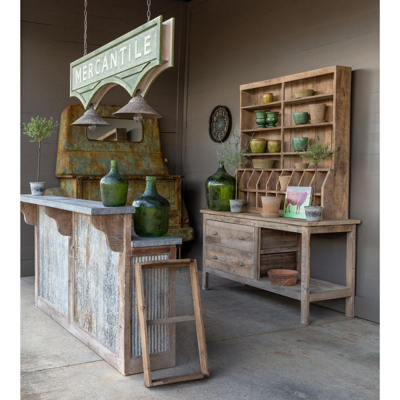 Park Hill Collection Cellar Bottle Antique Green Medium