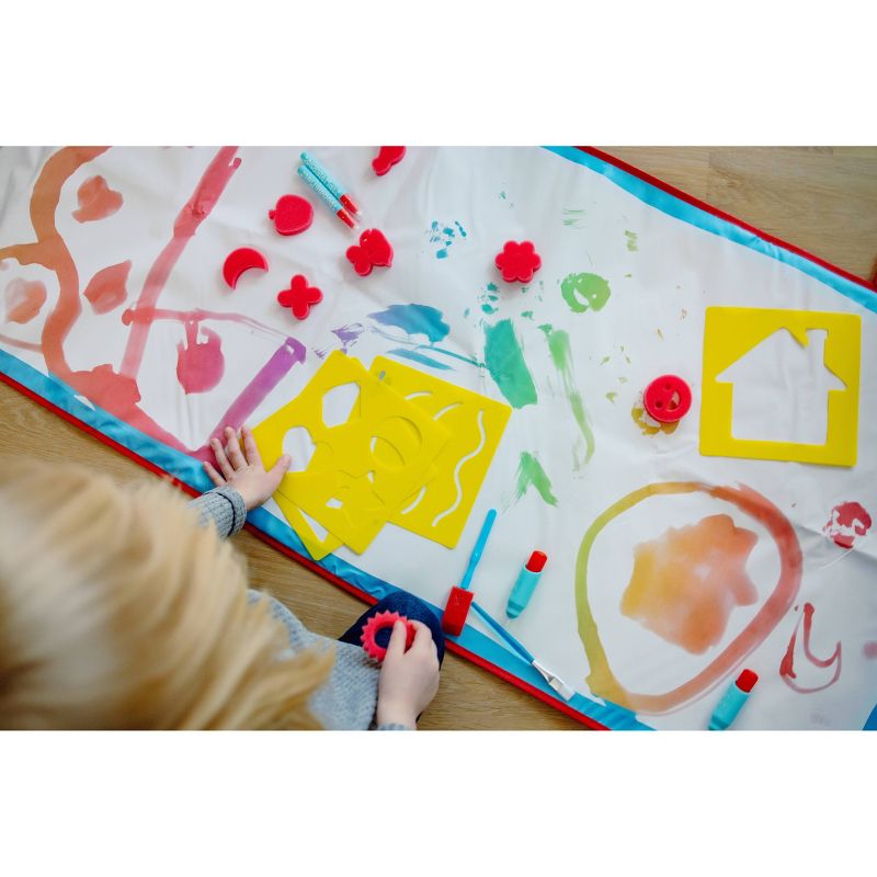 Giant Aqua Draw Door & Floor Doodle Mat with 22 Mess-Free Tools – Chuckle & Roar