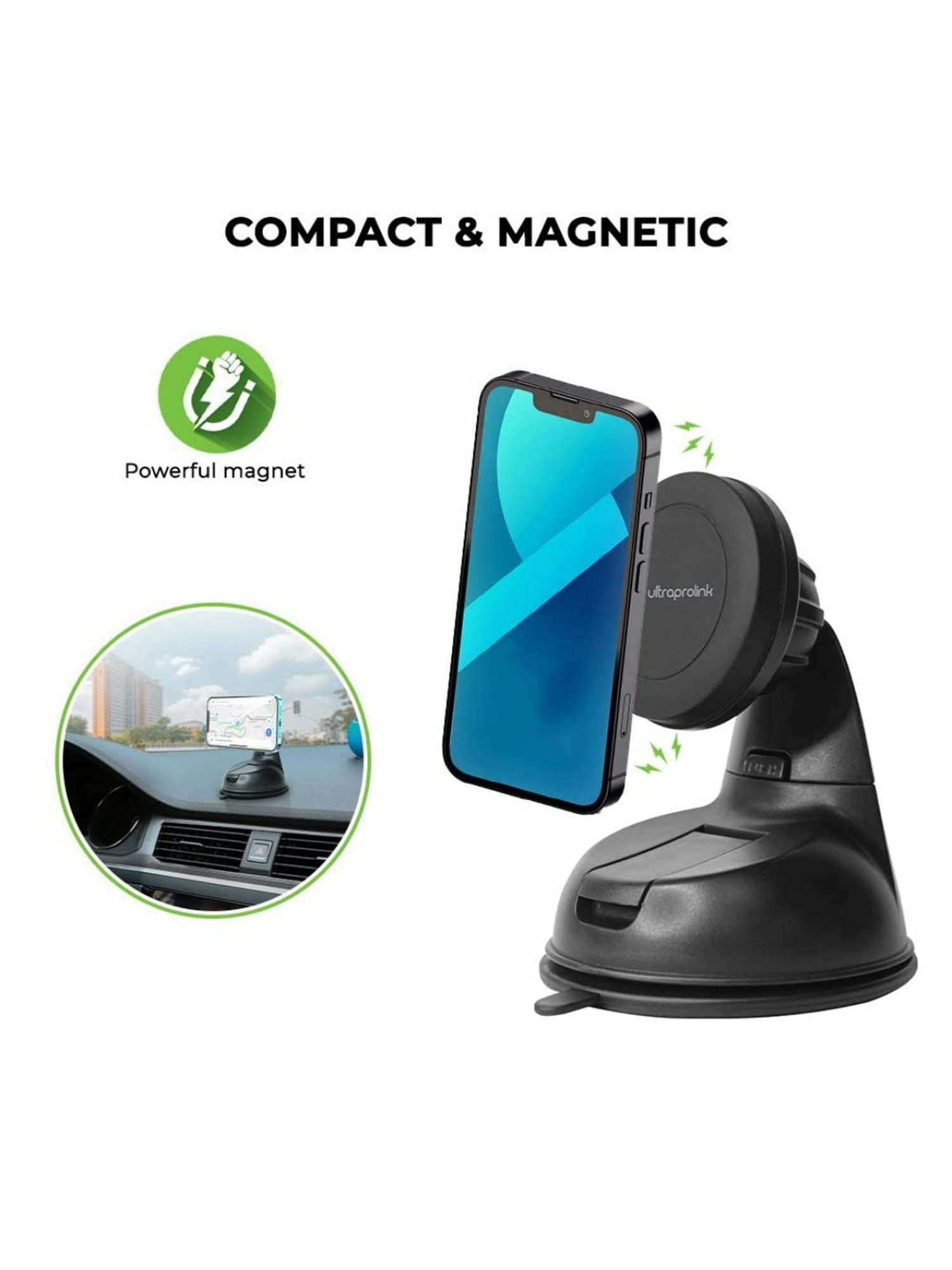 GRIPP Magic Stand Compatible for All Mobile Phones Devices (Black)