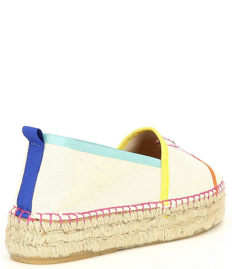 Kurt Geiger London Morella Llama Embroidered Detail Espadrilles