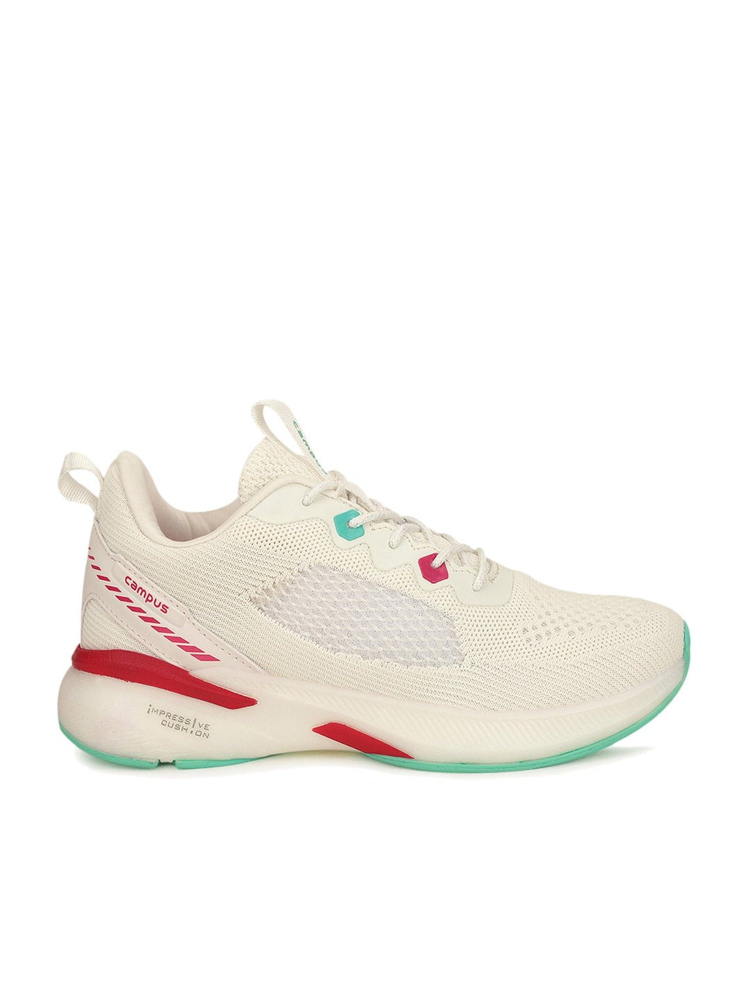 Campus Women's KEREN Off White Running Shoes