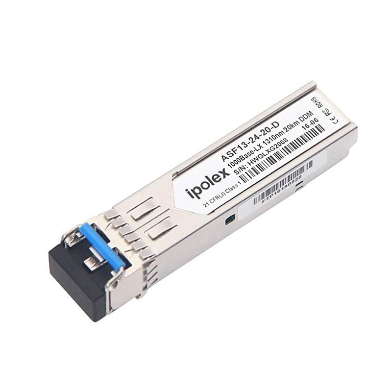 Fiber Media Converter Single-Mode LC (SFP LX Transceiver Included), up to 20KM, 10/100/1000Base-Tx to 1000Base-LX