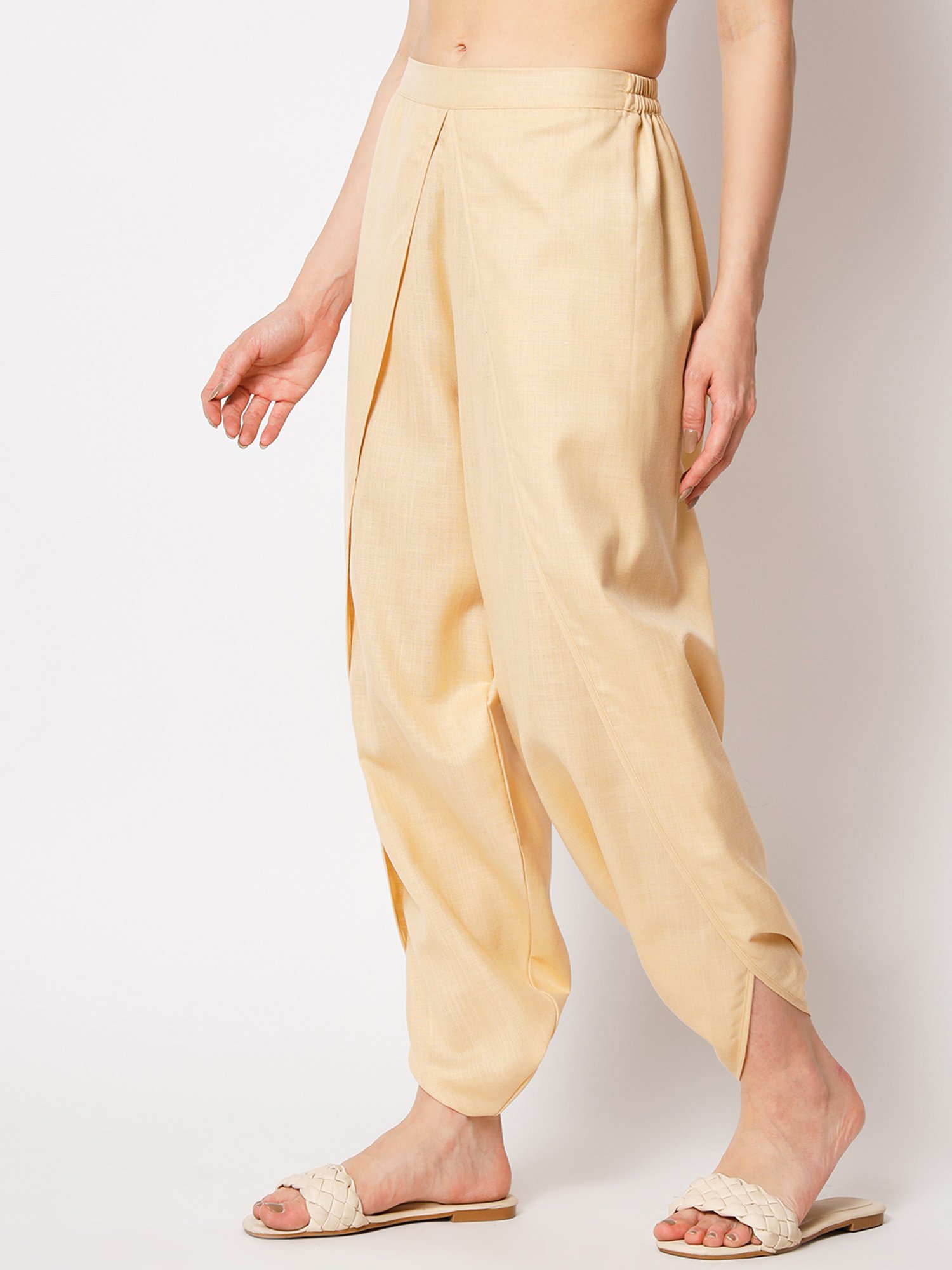 9rasa Beige Dhoti Pants