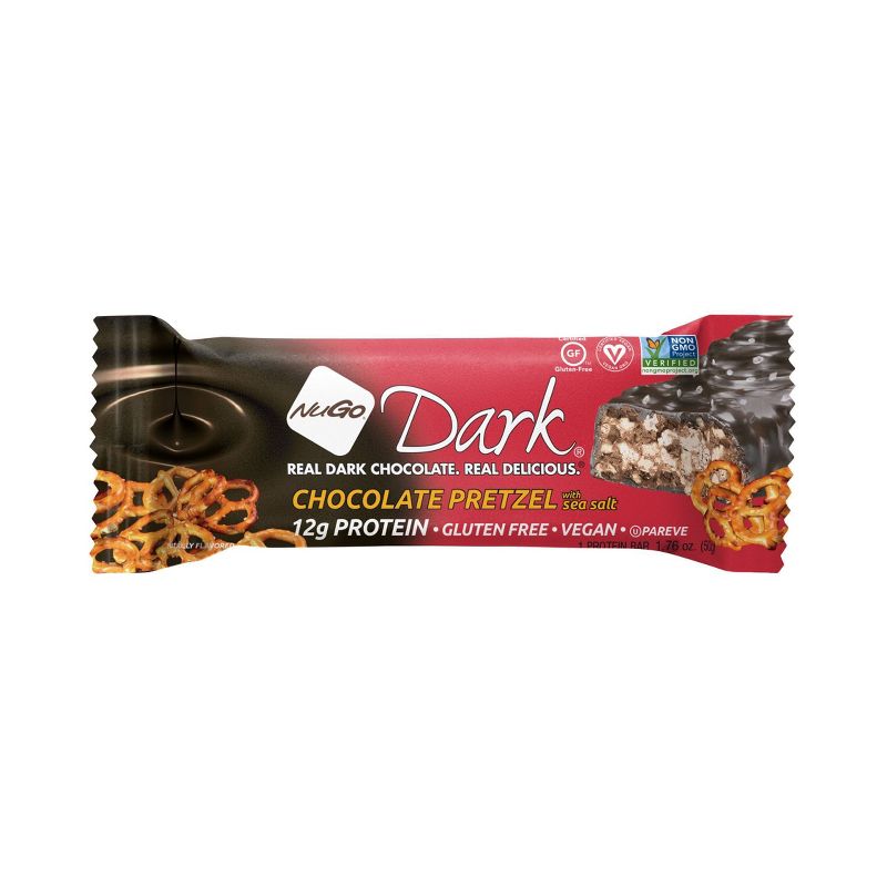 Nugo Dark Chocolate Pretzel with Sea Salt Gluten Free Granola Bar