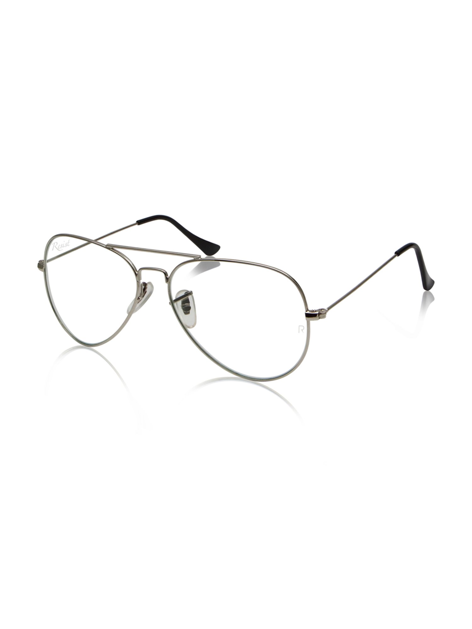 Resist Eyewear Clear Aviator UV Protection Unisex Sunglasses