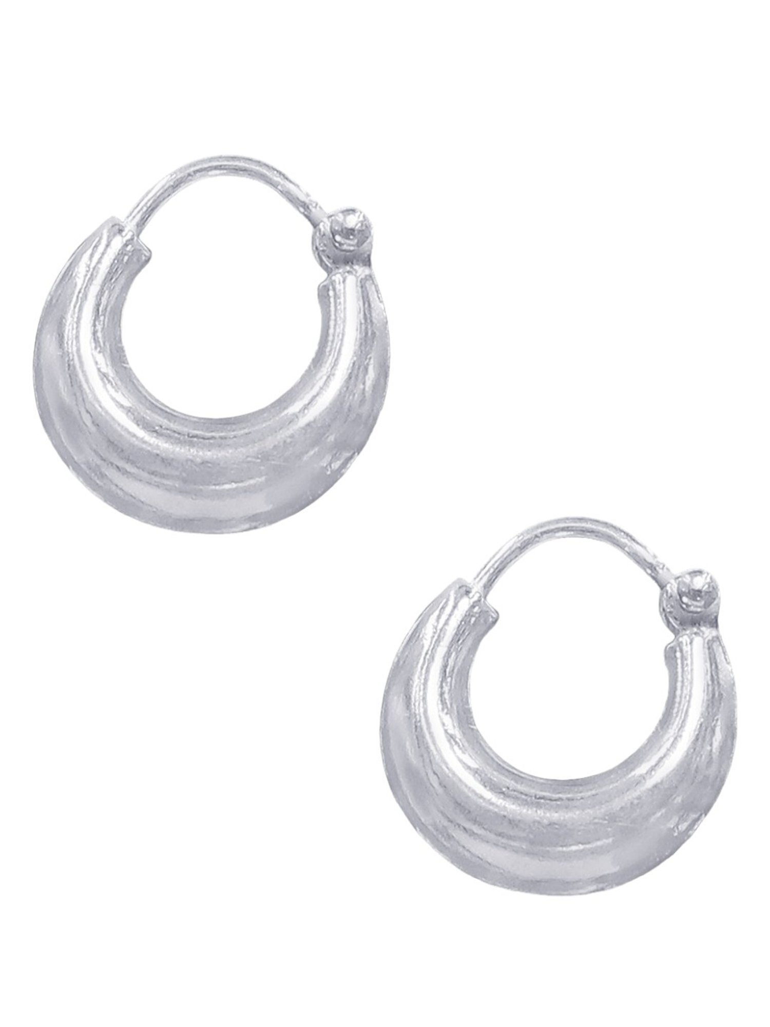 Taraash 925 Sterling Silver Simple Hoop Earrings for Kids Girls
