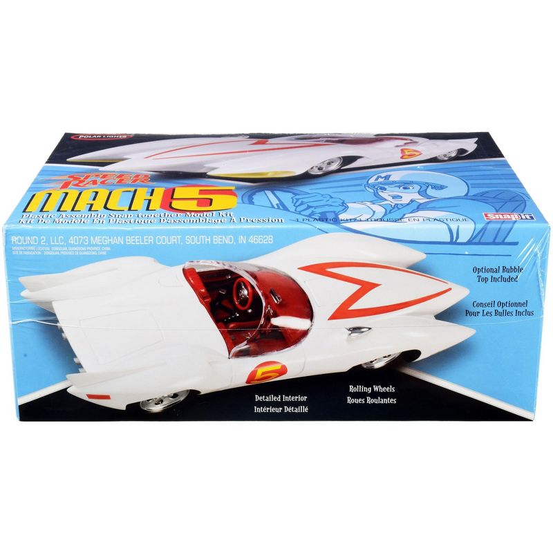 Skill 2 Snap Model Kit Speed Racer Mach 5 1/25 Scale Model by Polar Lights