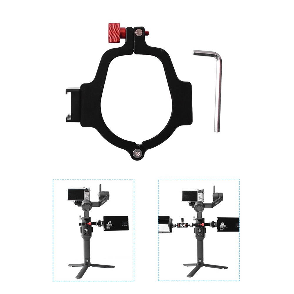 Gimbal Stabilizer Metal Extend Adapter Ring Compatible with DJI Ronin SC for Mounting Monitor Microphone LED Light