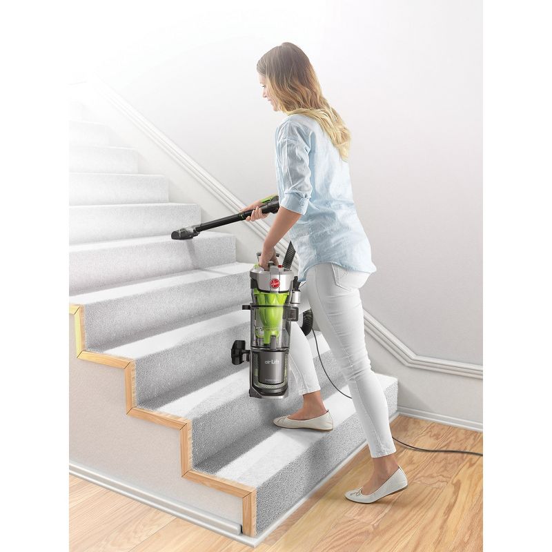 Hoover UH72511 Air Lite Deluxe Lightweight Swivel Bagless Lift-Away Upright Vacuum Cleaner for Carpet and Hard Floors (Certified Refurbished)